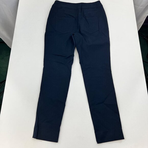 Soft Surroundings Pull On Slim Dress Pants Navy Womens Size Small Pockets - Picture 7 of 9